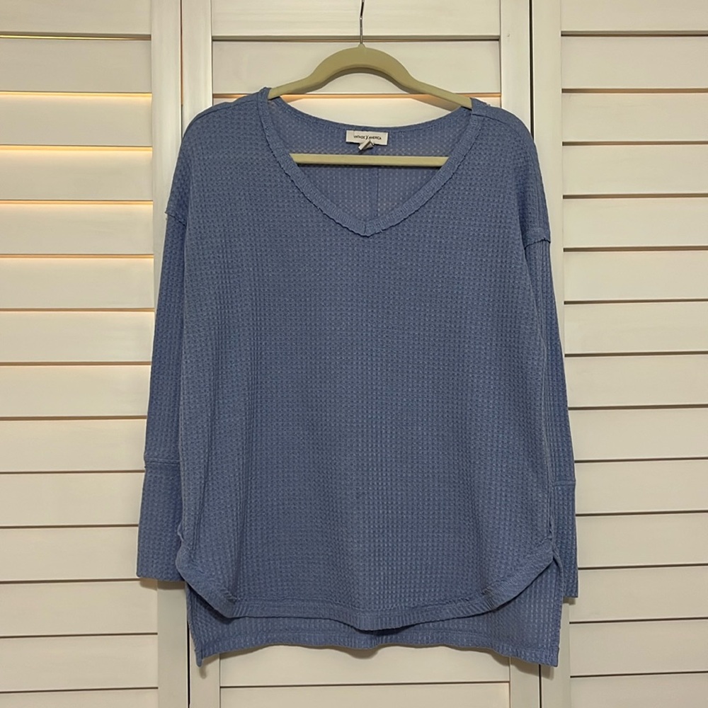 Blue Knitted Sweater